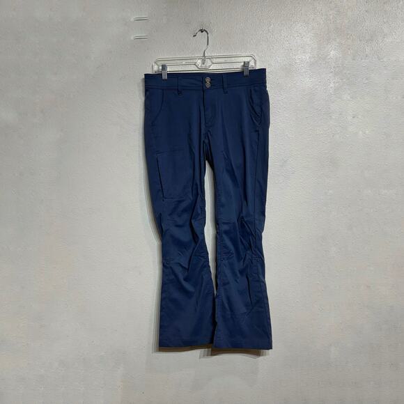 PrAna Navy Halle Convertible Roll Up Hiking Pants Sz 8 - Picture 2 of 14